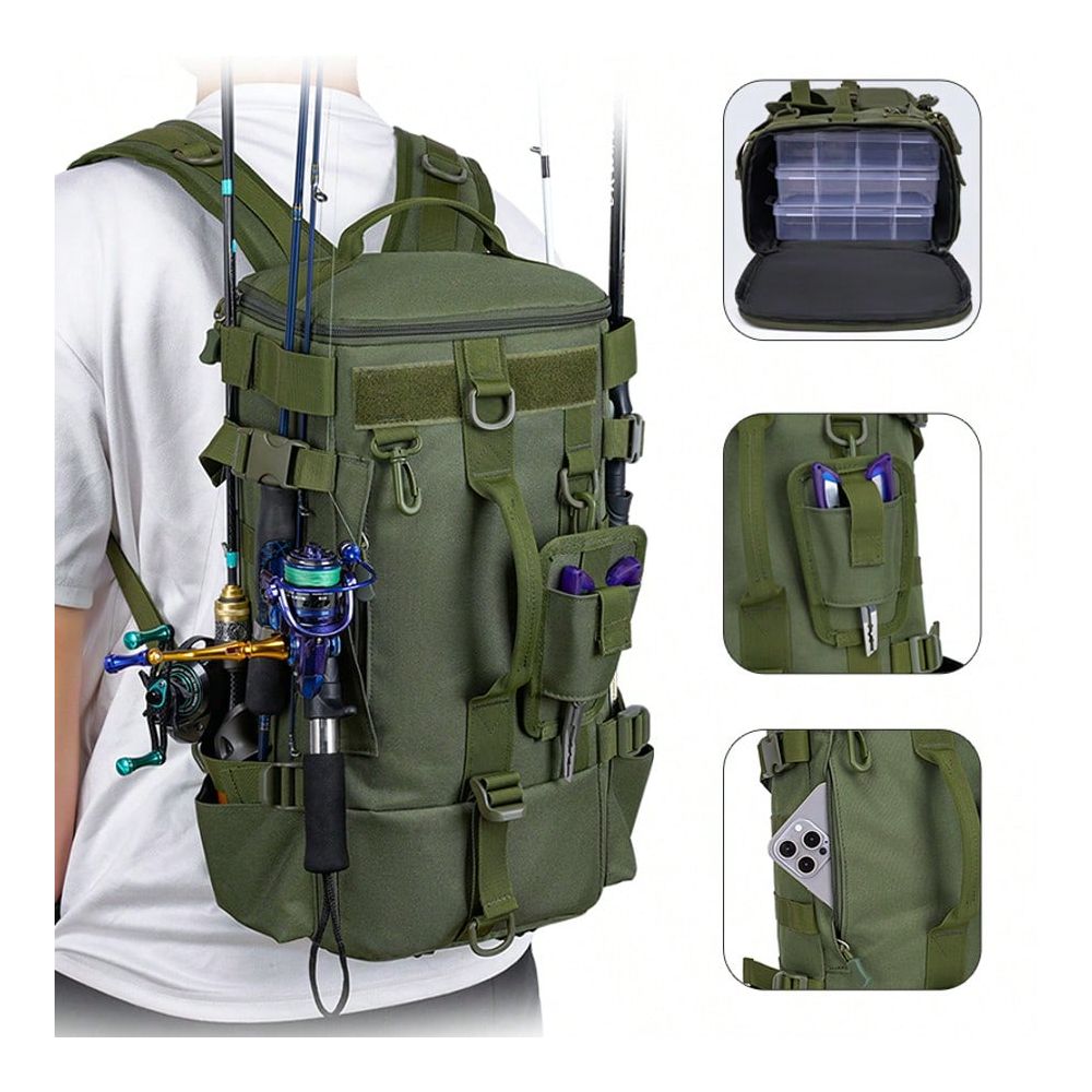 Ransel Pancing Pria, Tas Perle - Outdoor Hunting Gear Storage ulasan dan harga